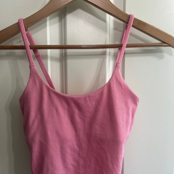 EUC longline strappy tanks with built in shelf bra. Size Small. Old Navy. - Picture 3 of 6